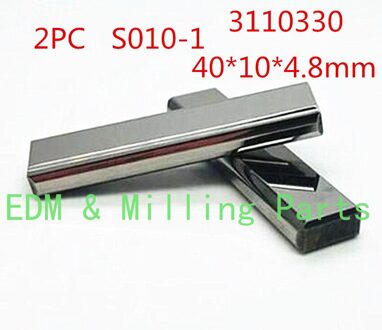 2Pc Draad Edm Vonken S010-1 3110330 40*10*4.8Mm Vermogen Feed Contact Voor Cnc Sodick AD400/AD360/AG600 Machine