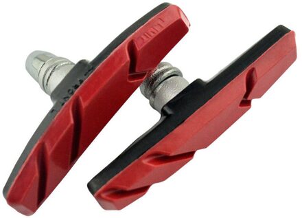 2Pc Duurzaam Mountain Racefiets Remblokken Fiets Remmen V-Brake Holder Schoenen Rubber Blokken Duurzaam Blauw Rood zwart Jan7
