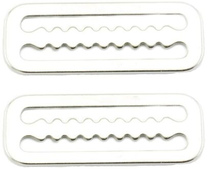 2Pc Duurzaam Rvs Duiken Gekarteld Gewicht Riem Keeper Stopper Slider