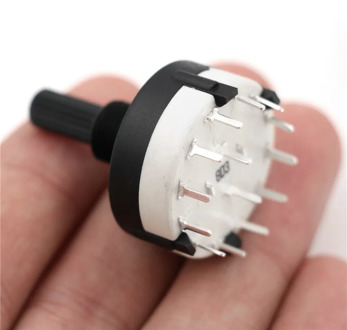 2pc High-quality RS26 2 Pole Position 6 Selectable Band Rotary Channel Selector Switch Single Deck Rotary Switch Band Selector