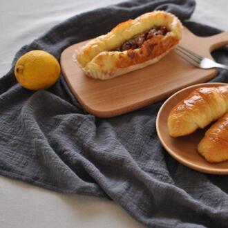 2Pc Katoen Linnen Tafelkleed Gefotografeerd Achtergrond Doek Servetten Servet Eettafel Cover Voor Keuken Picknick Placemat Thuis Donkergrijs