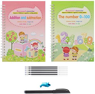 2Pc Kinderen Schrift Handgeschreven Practic Herbruikbare Boek Magische Boeken Voor Kalligrafie Schrijven Boek Chinese Kalligrafie Baby Benodigdheden # P