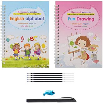 2Pc Kinderen Schrift Handgeschreven Practic Herbruikbare Boek Magische Boeken Voor Kalligrafie Schrijven Boek Chinese Kalligrafie Baby Benodigdheden # P