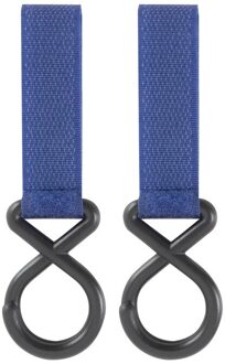 2Pc Kinderwagen Accessoires Multifunctionele Kinderwagen Haak Winkelen Kinderwagen Haak Prop Hanger Handige Haak blauw