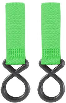 2Pc Kinderwagen Accessoires Multifunctionele Kinderwagen Haak Winkelen Kinderwagen Haak Prop Hanger Handige Haak groen