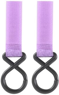 2Pc Kinderwagen Accessoires Multifunctionele Kinderwagen Haak Winkelen Kinderwagen Haak Prop Hanger Handige Haak paars