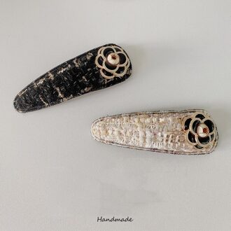 2Pc Koreaanse Legering Bloem Bb Haarspeld Haar Klauw Clips Grips Voor Meisjes Vrouwen Haar Barrette Accessoires Krab Hoofdband