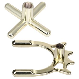 2Pc Messing Bridge Head Pool Cue Stick Frame Pole Voor Snooker Biljart 9 Ball Snooker & Biljart Accessoires Brug hoofd