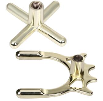 2Pc Messing Bridge Head Pool Cue Stick Frame Pole Voor Snooker Biljart 9 Ball