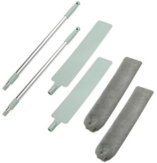 2Pc Nachtkastje Stof Borstel Lange Steel Mop Afneembare Schoonmaken Stofdoek Kloof Borstel Bont Haar Vegen Huishoudelijke Schoonmaken Tool 2stk