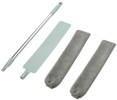 2Pc Nachtkastje Stof Borstel Lange Steel Mop Afneembare Schoonmaken Stofdoek Kloof Borstel Bont Haar Vegen Huishoudelijke Schoonmaken Tool met 1placement