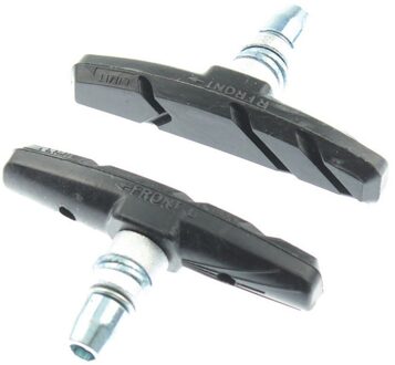 2Pc Paar Fiets Remblokken Voor Berg Stad Vouwfietsen Duurzaam Fiets Bike V Brake Pads Holder Schoenen blokken Zwart
