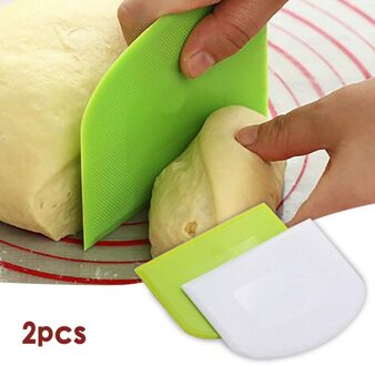2Pc Plastic Cake Spatel Deeg Boter Batter Schraper Bakken Tools Gebak Snijders Fondant Deeg Schraper Keuken Accessoires