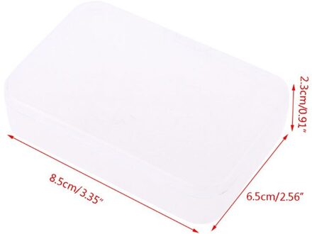 2Pc Plastic Transparante Opbergdoos Collecties Container Case Nail Tips Sieraden 32CD