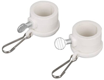 2Pc Plastic Vlag Pole Ringen 360 Roterende Vlaggenmast Vlag Montage Ringen Met Vaste Haak Anti Wrap Voor 0.8 1.26Inch Vlag