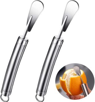 2Pc Rvs Dunschiller Cutter Rvs Oranje Grapefruit Peelers Handig Duurzaam Gadget Keuken Accessoires Cocina