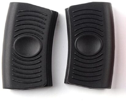 2Pc Siliconen Isolatie Non Slip Panhandle Pot Mitts Cover Pot Pan Handvat Warmte-isolatie Cover Steelpan Houder Keukengerei zwart