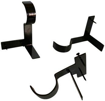 2Pc Single Hang Gordijn Staaf Houders Beugel In Raamkozijn Gordijn Staaf Beugel Gordijn Staaf Beugel Zwart B 3stk