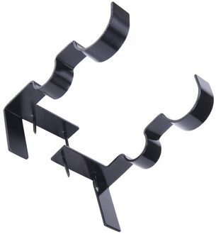 2Pc Single Hang Gordijn Staaf Houders Beugel In Raamkozijn Gordijn Staaf Beugel Gordijn Staaf Beugel Zwart Gordijn Gereedschap