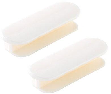 2Pc Thuis Geplakt Deurklink Eenvoudige Extra Deur En Raam Handvat Multi-purpose Zelfklevende Handgrepen wit