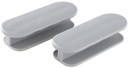 2Pc Thuis Plakken Ovale Deurklink Eenvoudige Extra Deur En Raam Handvat Huishouden Glas Venster Badkamer Deurklink grijs