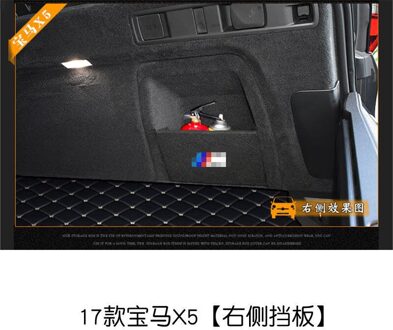 2Pc Voor Bmw X1x3x4x5 Reizen 2 Serie 3 Serie 1 Serie 5 Serie Side Organizer Kofferbak Opslag En sorteren Box Baffle 17 X5