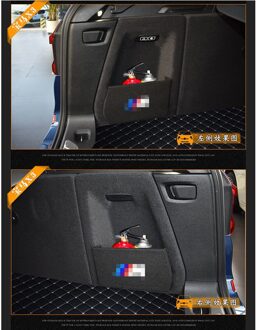 2Pc Voor Bmw X1x3x4x5 Reizen 2 Serie 3 Serie 1 Serie 5 Serie Side Organizer Kofferbak Opslag En sorteren Box Baffle 18-21 X3