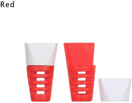 2pc Zachte Kabel Protector clip Voor iPhone Android USB Oplaadkabel Cover Spoelopwinder Data Line Case Bescherming Lente twine Rood