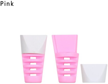 2pc Zachte Kabel Protector clip Voor iPhone Android USB Oplaadkabel Cover Spoelopwinder Data Line Case Bescherming Lente twine Roze