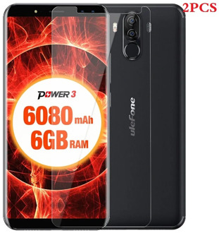 2PCS 0.26mm Screen Protector Toughened Protective Film for Ulefone Power 3S 9H Premium Tempered Glass for Ulefone Power 3