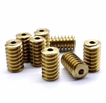 2PCS 0.5M Copper Worms Gear DIY Motor Shaft Gear Outer-diameter 6/7mm Length 10/12mm Hole-diameter 1.98/2.3/3mm