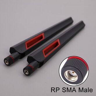 2Pcs 10 Dbi Dual Band Wifi Antenne 2.4G 5G 5.8Gh Universele Antennes Versterker Auto Accessoires Blauw