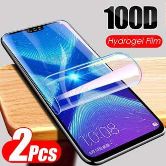 2pcs 100D Full cover Hydrogel Film For huawei honor 8x 8c 8s 8a 8 x c s soft Screen protector film for honor x8 c s a Not Glass