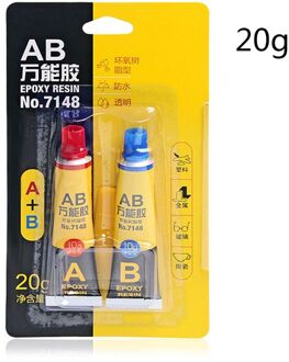 2Pcs 10G + 10G Epoxyhars Ab Lijm Voor Plastic Glas Metalen Keramische Sterke Lijm Universele Waterdichte transparante Lijm 103E