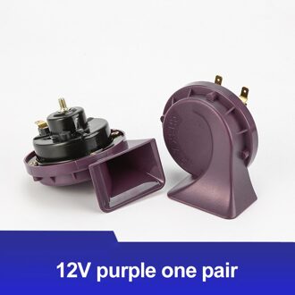 2Pcs 12/24V Auto Hoorn Luid Druk Claxon Speaker 120DB Lage 410Hz Hoge 510Hz Slak cry Air Hoorn Voor Auto Accessoires