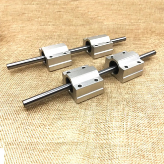 2pcs 12* 300mm/400mm/500mm & 4pcs SC12UU hardened rod rail shaft linear bearing Block for 3d printer Parts & Accessories