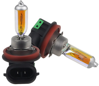 2pcs 12V 2300k Golden Yellow H11 55W Halogen Bulb H11 Auto Lamp Car Headlight Fog Lights Super Bright Halogen Bulbs 55w