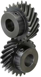 2PCS 1M 26T 30T 45 degree 90° Helical DIY Staggered gear 10 12 14 15 16 mm Bore diameter