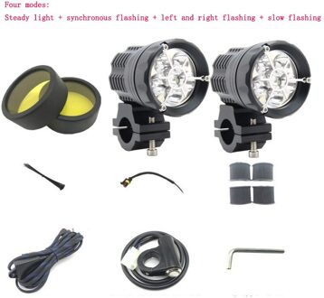 2Pcs/1Pc 3Inch 12V 24V 7500K Waterdichte Ronde Led Night Bar Lichten Draagbare spotlights Motorfiets Offroad Vrachtwagen Rijden Auto Boot
