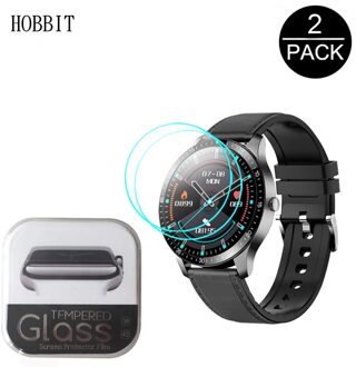 2Pcs 2.5D Clear Krasbestendig Guard Glas Voor Senbono S80 Smart Horloge Screen Protector Film Gehard Glas Voor Senbono s80
