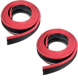 2pcs 2.5m 2 "x 98" Auto Bumper Lip Protector Auto Voorbumper Lip Rubber Strip Sticker body Kit Auto Styling 2stk