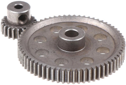 2pcs (21t+64t) 11184 & 11181 Differential Metal Main Gear 64t Motor Gear 21t