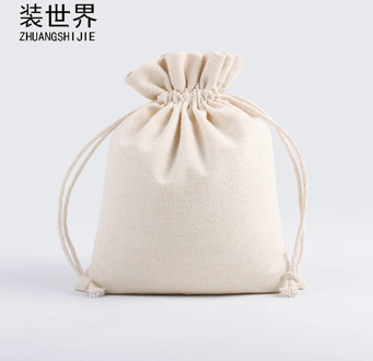 2pcs 30*40cm Wholesale Natural Cotton Eco Jute Linen Drawstring Pouch Packaging Gift Bag Logo Printed Jewelry Big Christmas Bag