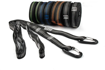 2Pcs 300cm Hammock strap Outdoor camping Hammock Swing Straps rope high strength load-bearing strap hammock rope