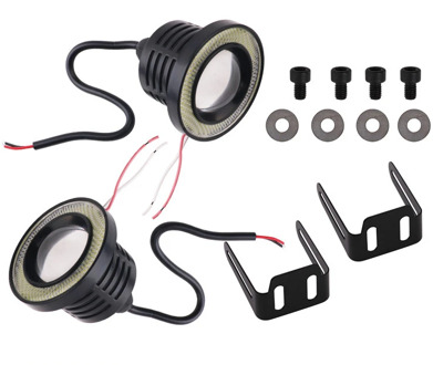 2pcs 30W Universal Fog LED Bulb COB LED Angel Eyes Fog Lights white Blue yellow red ice blue LED Lamp 12V Car LED Light