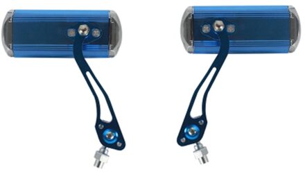 2Pcs 360 ° Graden Draaibare Fiets Achteruitkijkspiegel Mountain Racefiets Lichtgewicht En Onbreekbaar Hoge Sterkte Zonder Clip blauw