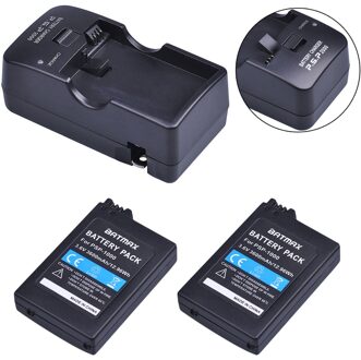 2Pcs 3600 Mah Psp 1000 Batterij + Lader Voor Psp 1000 Playstation Sony PSP1000 Sony Psp 1000 (1001, 1002, 1003, 1004, 1005, 1006