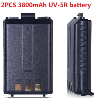 2pcs 3800mAh Walkie Talkie battery for Two Way Radio Baofeng Uv 5r Battery For Uv-5ra uv-5re
