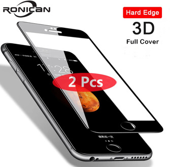 2Pcs 3D Full Cover Tempered Glass for iPhone 8 7 6 6s Plus 5 5s SE Screen Protector On iPhone X XS 11 Pro Max XR Protective Film