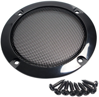 2PCS 3Inch Black Circle Speaker Decorative Replacement Round 124mm Speaker Protective Mesh Net Cover Grille Speaker Accessories
